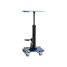 Vista general de la Mesa hidráulica para taller 90 kg con la plataforma a media altura
