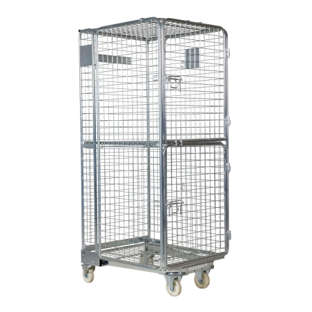Vista general del roll container 4 lados 1900mm ruedas de nylon Vista general del roll container 4 lados 1900mm ruedas de nylon