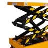 Zoom en las tijeras de la mesa elevadora móvil eléctrica 500kg