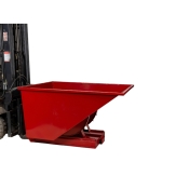 Vista general del contenedor autobasculante rojo 300 litros