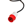 Zoom en la toma trifásica de 220 V