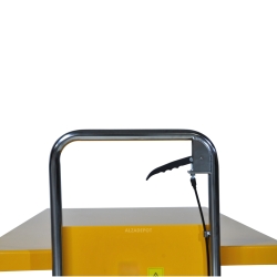 Mesa elevadora manual 500 kg - Plataforma 1600x810 mm - zoom en el arco