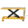Mesa elevadora manual 500 kg - vista de perfil - Plataforma alta 1600x810 mm