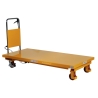Mesa elevadora manual 500 kg - vista trasera de 3/4 - Plataforma baja 1600x810 mm