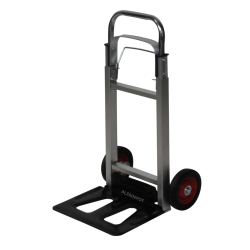 Carretilla de mano plegable de aluminio 90kg - plegada vista de 3/4