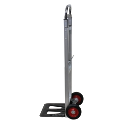 Carretilla de mano plegable de aluminio 90kg - vista de perfil desplegada