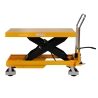 Vista de perfil de la mesa elevadora 1500kg - plataforma medio-alta