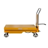 Vista de perfil de la mesa elevadora 1500kg - plataforma baja