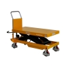 Vista trasera de 3/4 de la mesa elevadora 1500kg - plataforma medio-alta