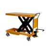 Vista delantera  de 3/4 de la mesa elevadora 1500kg - plataforma alta