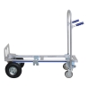 Carretilla de mano aluminio 2 posiciones con ruedas neumáticas - posición carro - vista de perfil