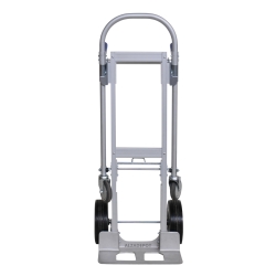 Carretilla de mano aluminio 2 posiciones con ruedas macizas - vista frontal