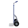Carretilla de mano aluminio 200 Kg con refuerzos ruedas macizas - vista de perfil
