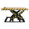 Mesa elevadora 2500kg 1830x1220mm - vista de perfil - posición medio-alta