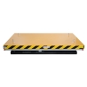 Mesa elevadora 2500kg 1830x1220mm - vista de perfil - posición baja