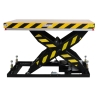 Mesa elevadora 2500kg 1420x815mm - vista de perfil - posición medio-alta