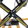 Mesa elevadora eléctrica Tijeras triples 2000 kg - zoom en las tijeras