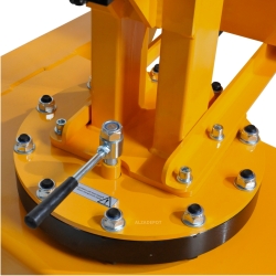 Grúa de taller de contrapeso rotativa 550kg - zoom en el sistema de rotación