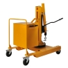 Grúa de taller de contrapeso rotativa 550kg - vista trasera de 3/4- brazo bajado