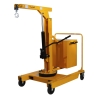 Grúa de taller de contrapeso rotativa 550kg - vista delantera de 3/4 - brazo horizontal