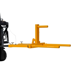 Manipulador de bidones 400kg para carretilla elevadora - vista delantera de 3/4
