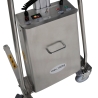 Apilador inox posicionador trabajo semi-eléctrico 150kg - zoom en el bloque del motor
