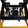 Mesa elevadora eléctrica con plataforma giratoria cerrada 2000 kg - zoom en las bombas hidráulicas y el motor