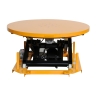 Mesa elevadora eléctrica con plataforma giratoria cerrada 2000 kg - posición medio-alta
