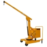 Vista lateral con el brazo elevado  de la Grúa semi-eléctrica de taller Capacidad 550 kg