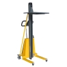 Vista trasera en 3/4 del Apilador para puesto de trabajo 250 kg - 1500 mm - plataforma alta