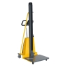 Vista trasera en 3/4 del Apilador para puesto de trabajo 250 kg - 1500 mm - plataforma baja