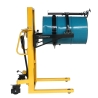 Vista lateral del Apilador volteador de barriles extra bajo 350 kg – elevación 1500 mm