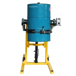 Vista frontal del Apilador volteador de barriles extra bajo 350 kg – elevación 1500 mm
