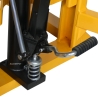 Zoom sobre el pedal del Apilador volteador de barriles extra bajo 350 kg – elevación 1500 mm