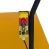 Mesa elevadora semieléctrica móvil 1000kg - zoom en la caja de control