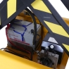 Mesa elevadora semieléctrica móvil 1000kg - zoom en el motor y la batería