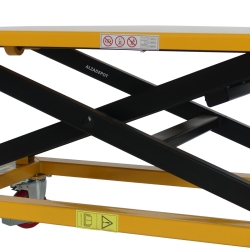 Mesa elevadora manivela 300kg plataforma 1150x750 mm - zoom en las tijeras