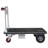 Vista lateral del Carro de plataforma motorizado 1280 x 630 mm - 400 kg