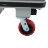 Zoom sobre la rueda giratoria del Carro de plataforma motorizado 1280 x 910 mm - 400 kg