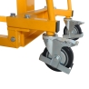Zoom sobre las ruedas giratorias del Apilador para puesto de trabajo con manivela 100 kg - 1500 mm