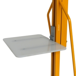 Zoom sobre la plataforma del Apilador para puesto de trabajo con manivela 100 kg - 1500 mm