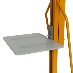 Zoom sobre la plataforma del Apilador para puesto de trabajo con manivela 200 kg - 1500 mm