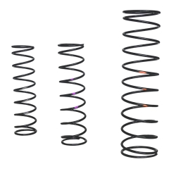 Vista general de los 3 resortes de la mesa elevadora giratoria inox con plataforma cerrada