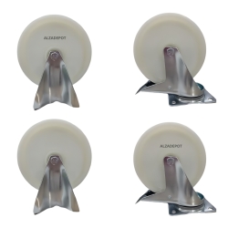 Ista general de las 4 ruedas de nylon para contendor autobasculante