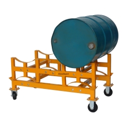 Soporte para estante de bidones 1000 kg con el estant y un bidón