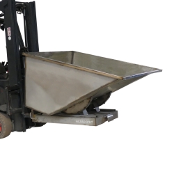 Image de Contenedor autobasculante INOX 1100 litros bascula