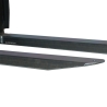 Vista diagonal de las extensiones de horquillas galvanizadas para carretilla elevadora - 2100mm