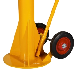 Zoom a la base del Soporte de seguridad para remolque 18 T - Elevación 900 - 1192 mm