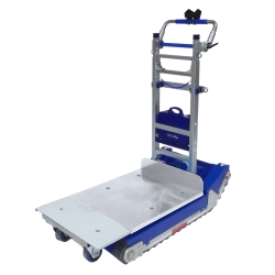 Carretilla escalera de oruga eléctrica 420 kg vista 3/4