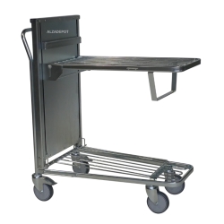 Vista de perfil sin mercancía Carro nivel constante con 2 plataformas - 300 kg